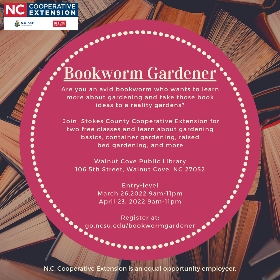 bookworm gardener flier