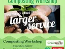 Haywood 4‑H Composting Workshop — Thu Apr 7, 4pm; Call 828-456-3575; hands holding seedling