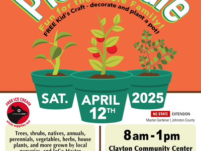 Plant Sale April 12, 2025 8am - 1pm at the Clayton Community Center