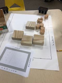 Circle and square blocks to plan raised garden