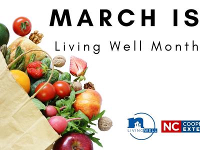 grocery bag of fresh fruit, vegetables and nuts with logos