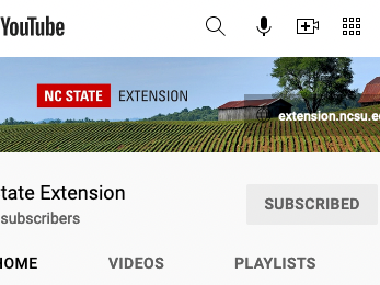 NC State Extension YouTube Header