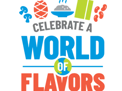 Celebrate a WORLD of FLAVORS with food icons; National Nutrition Month® 2022
