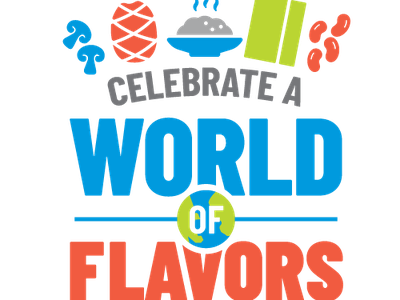 Celebrate a WORLD of FLAVORS with food icons; National Nutrition Month® 2022