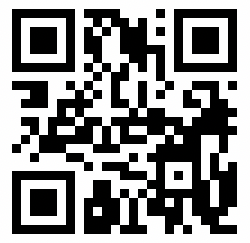 QR code centered on white background