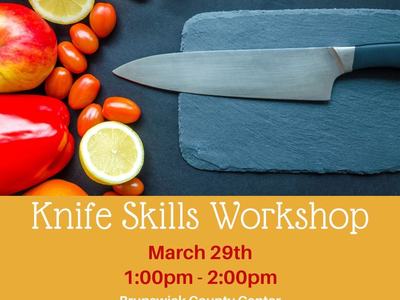 knife skills workshop march 29 1 pm - 2pm