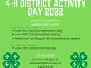 4-H District Activity Day 2022 — June dates listed; register: abbarbe2@ncsu.edu 252.527.2191