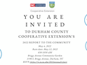 Durham Cooperative Extension 2022 Report to Community — May 4, 8:30–10:30 AM, Briggs Ave Garden