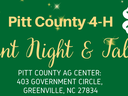 Pitt County 4‑H Achievement Night & Talent Show — Jan 23, 2023, 6:00 PM; Ag Center, Greenville NC