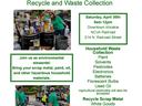 Earth Day 2022 Recycle and Waste Collection flyer; Saturday, April 30, 9am–12pm, Downtown Ahoskie