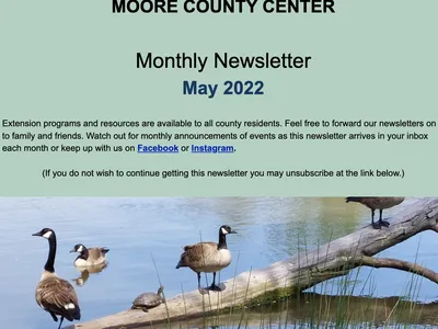 Cover of the Moore County newsletter – May 2022
