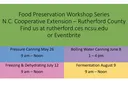 List of workshop dates in color blocks