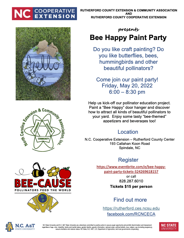 Flyer for Bee Happy