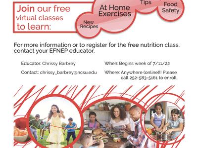 Eating Smart, Moving More with EFNEP flyer.