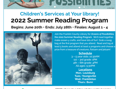 Oceans of Possibilities Reading Program flier