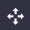 icon with four arrows pointing out