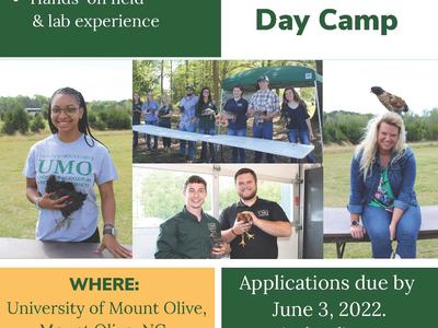 Flier for the UMO Agriculture Poultry Primer Day Camp, applications due by June 3, 2022.