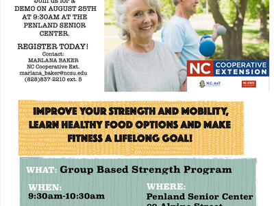 Lift Exercise Program flyer — Sept 1 start; demo Aug 25 9:30AM at Penland Senior Center