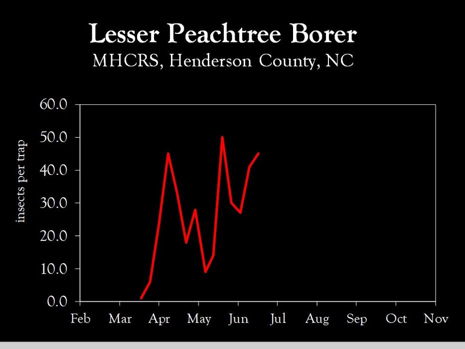 Chart showing insect population trends