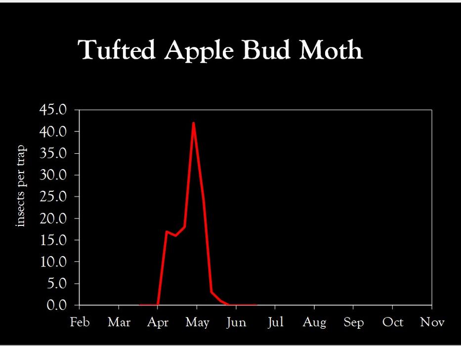 Chart showing insect population trends