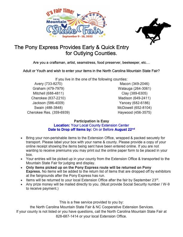 Pony Express Flyer.
