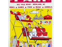 Avery County Fair poster with riders on a swing ride; reads "Avery County Fair" and "Sept. 7 thru 10"
