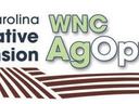 North Carolina Cooperative Extension WNC AgOptions text over stylized field