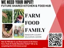 red and white advertisement to complete the survey
