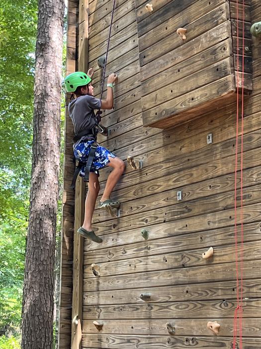 Rock Climbing is one activity that youth enjoy while attending camp at Eastern 4-H Center.