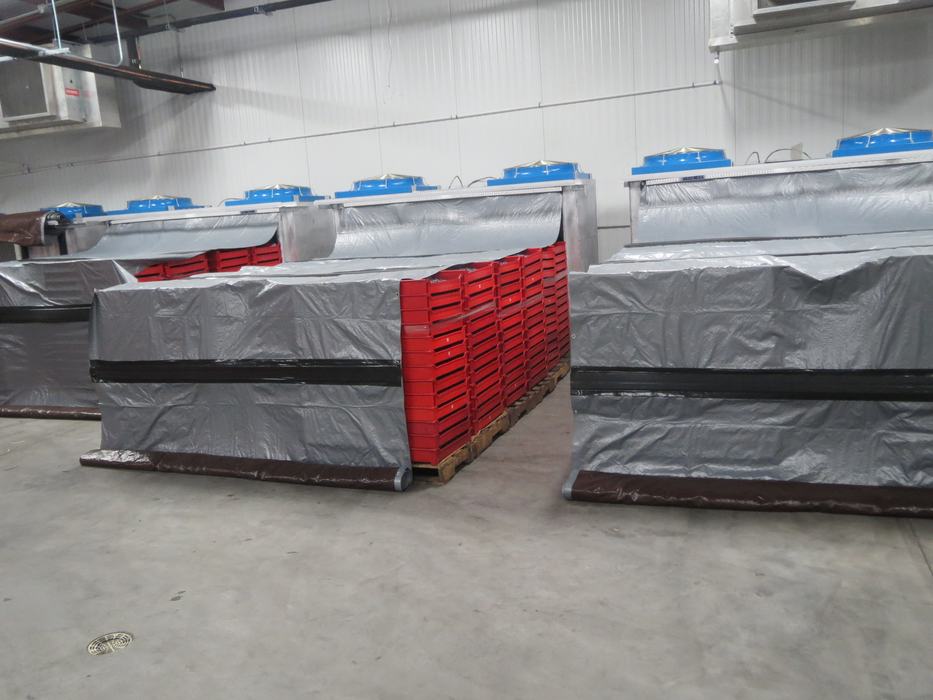 A cold storage facility.