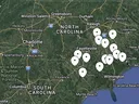 Southeast Extension District Research Trial Locations