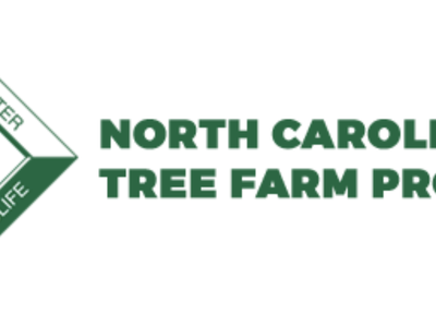 Green diamond logo with "Certified Tree Farm" and text "North Carolina Tree Farm Program"