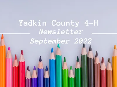 September Yadkin County 4-H Newsletter Cover