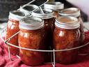 Jars of freshly canned items