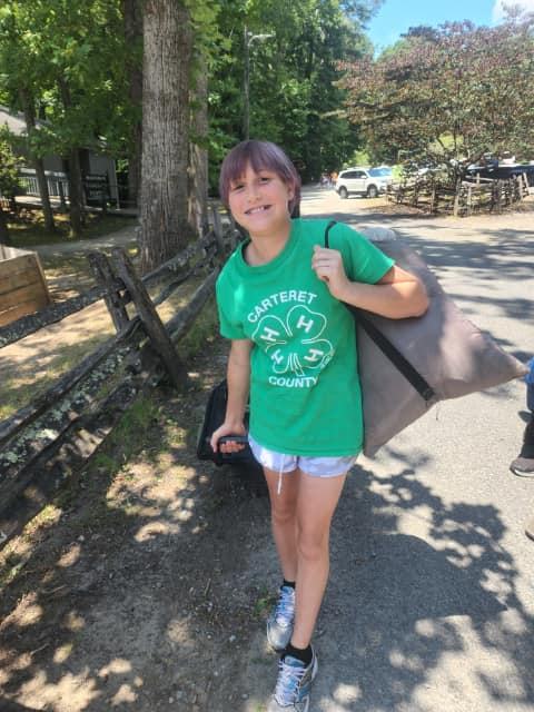 Arriving at camp
