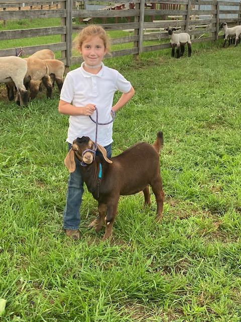 Andi Showing her Goat