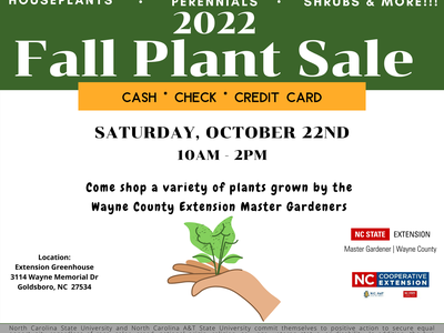 2022 Fall Plant Sale Flier