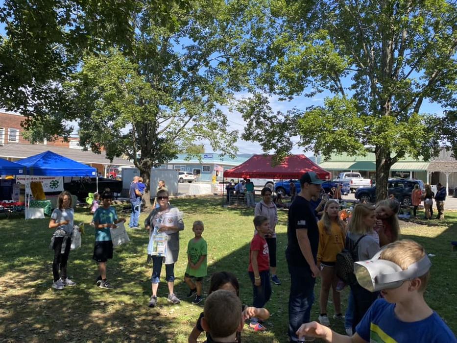 children and adults at event