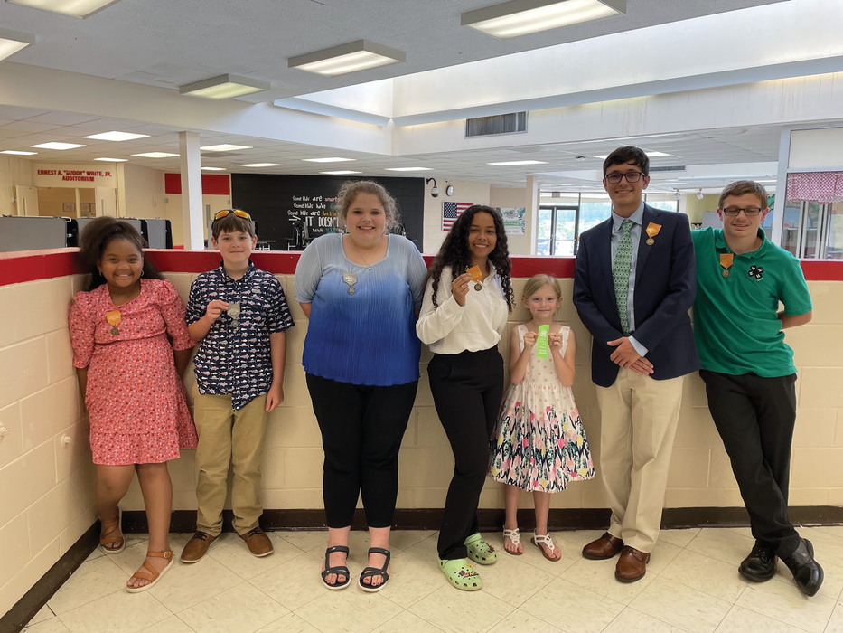 4-Hers at 2022 District Activity Day.