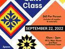 Barn quilt class flyer