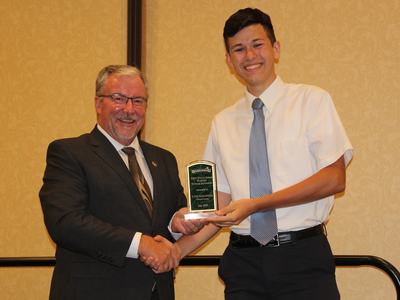 Nathan Patton with Dr. Mike Yoder