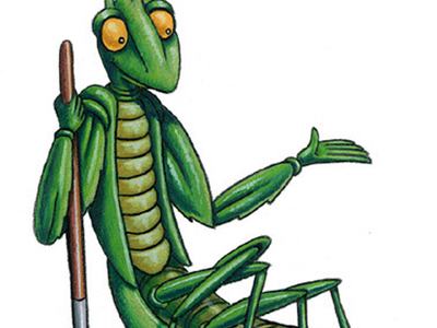 JMG Praying Mantis mascot
