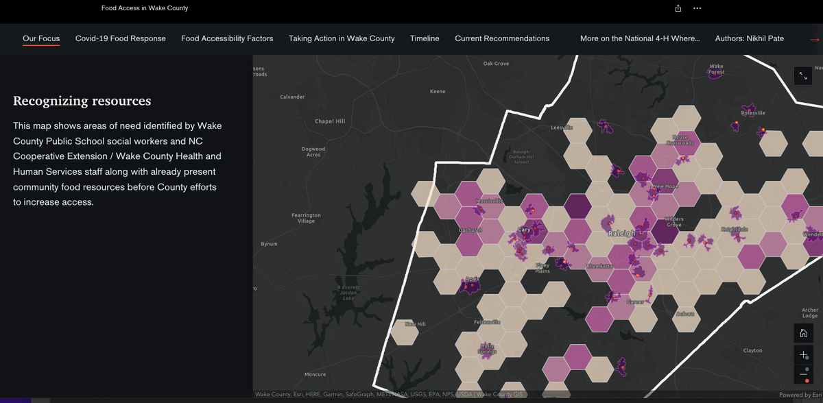 Wake County 4-H GIS STEM education
