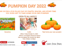 Pumpkin day 2022 flyer.