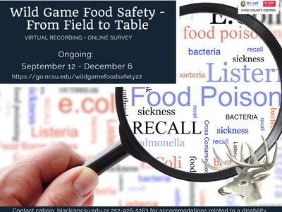 Wild Game Food Safety Video Recording 2022