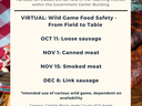 Wild Game Preservation Schedule 2022