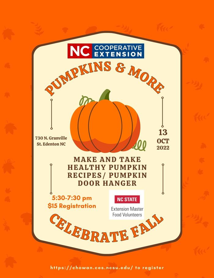 Pumpkins & More. Make and take healthy pumpkin recipes / Pumpkin Door Hanger