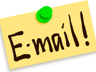 Post It Note that says Email