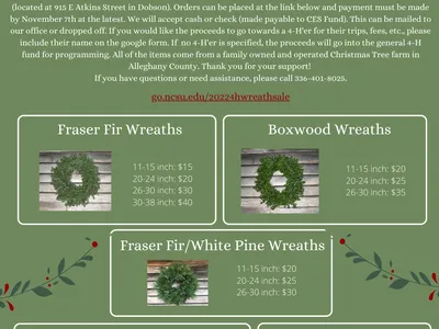 4-H Wreath and Garland Sale