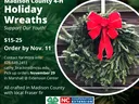 holiday wreath flyer